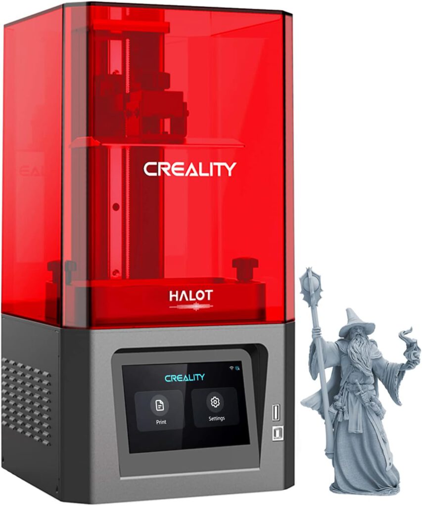 Creality Official HALOT-ONE (CL-60) Resin 3D Printer with Precise Intergral Light Source, WiFi Control and Fast Printing,Dual Cooling  Filtering System, Assembled Out of The Box