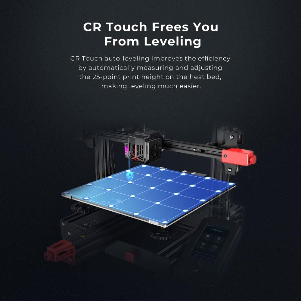 Creality Ender 3 Max Neo 3D Printer, Large Print Size 11.8x11.8x12.6inch, CR Touch Auto Leveling Bed Dual Z-Axis Full-Metal Extruder Silent Mainboard Filament Sensor FDM 3D Printers for Kid Beginners