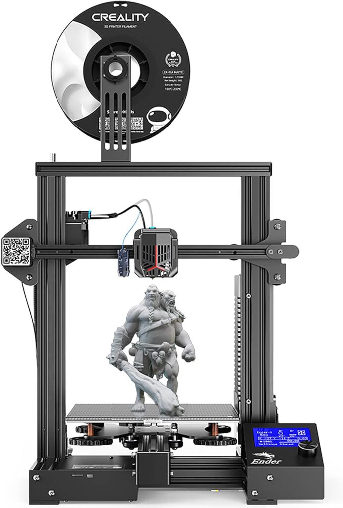 Official Creality Ender 3 Neo 3D Printer with CR Touch Auto Bed Leveling Kit Full-Metal Extruder Carborundum Glass Printing Platform with Resume Printing Function Silent Mainboard 8.66x8.66x9.84 inch