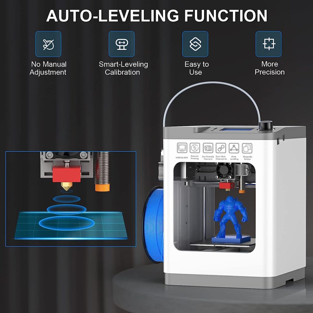 WEEFUN TINA2 Mini 3D Printers, FDM 3D Printer for Beginners with Resume Printing Function, Fully Assembled Auto Leveling 3D Printer for Kids, Fully Open Source, Removable Flexible Magnetic Build Plate